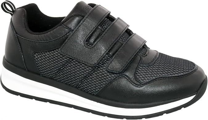 Drew Men's Rocket V Comfortable Adjustable Strap Walking Shoe Therapeutic Diabetic Extra Depth Shoe