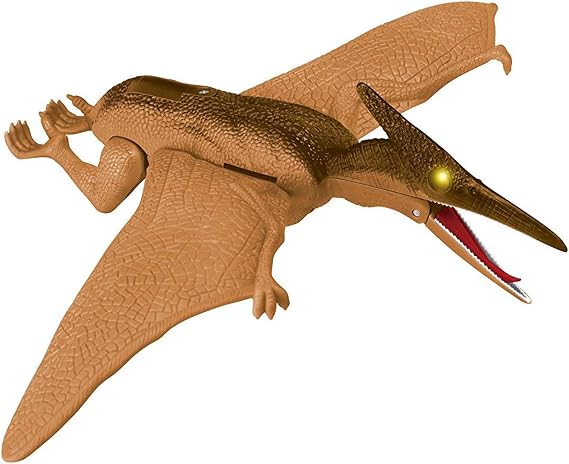 Liberty Imports Dino Planet Pterodactyl Kids Dinosaur Toy w/Lights & Sound | 14" Pteradon Pterosaur, Flapping Wings, Light Up Eyes, Realistic Sound Effects
