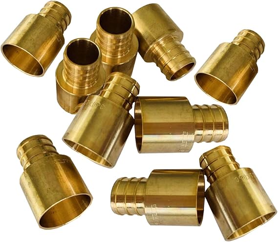 10-PACK EFIELD Pex 1/2" x 1/2" Female Sweat Copper Adapter(PEX1807127-10)