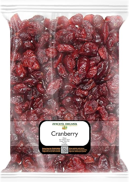 Ginger Organic Dried Blueberries 500 Gr Cranberry Red Blueberries