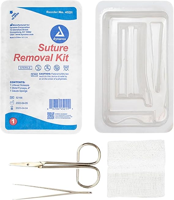 Dynarex-4521 Suture Removal Kit, Sterile - 1 Each