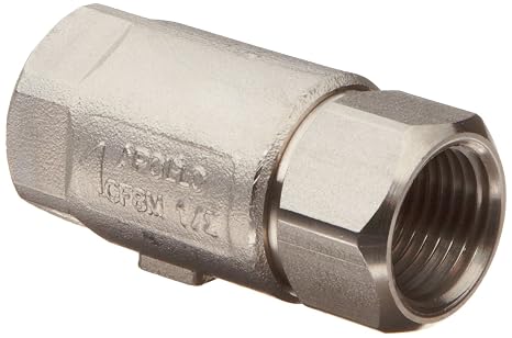 Apollo Valves 3/4" FNPT Stainless Steel Ball Cone Spring Check Valve 6210401-1 Each