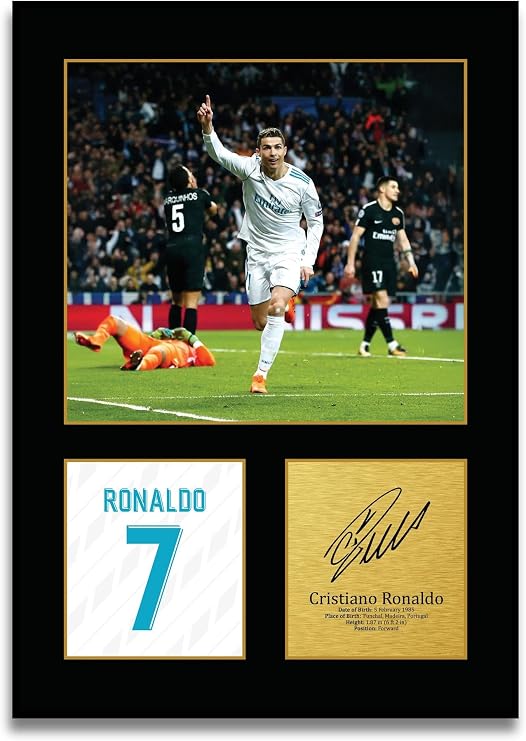 HWC Trading Cristiano Ronaldo Gifts Printed Signed Autograph Picture for Football Fans and Supporters (ID-005002) - A4 Print Only