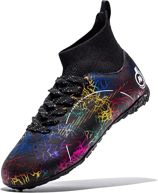Boy Soccer Cleats- Lightweight High-Top Football Cleats for Training