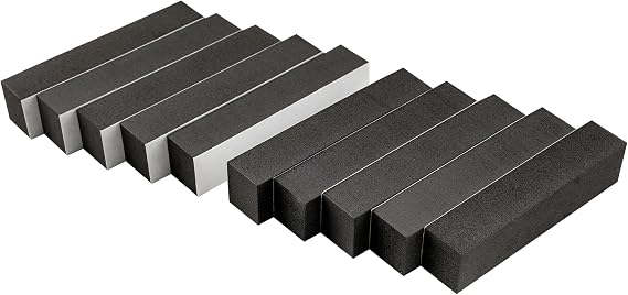 Musiclily Pro 80x18x15mm EVA Bass Pickup Height Adjustment Foam Black 10Pcs | Self-Adhesive, Anti-Vibration Foam, for Jazz Bass Pickup