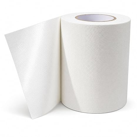 White Repair Tape - 6" x 30 feet Tent RV Awning Repair Tape Strong Adhesive Waterproof Tape Tarp Repair kit for Indoor/Outdoor Use, RV, Boat Etc.