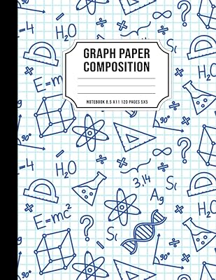Graph Paper Composition Notebook 8.5 x 11: Quad Ruled 5 squares per inch 5x5 Grid Paper Notebook for Math and Science Students 120 Large Pages Paperback Large Print, July 17, 2021