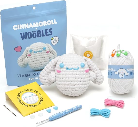 The Woobles Hello Kitty Crochet Kit for Beginners (Cinnamoroll)