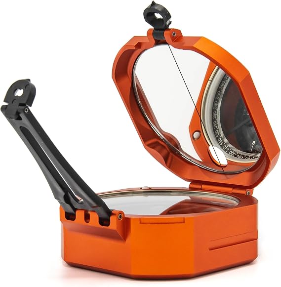 Brunton Standard Transit (Quad) Professional Survey & Navigation Tool, Orange