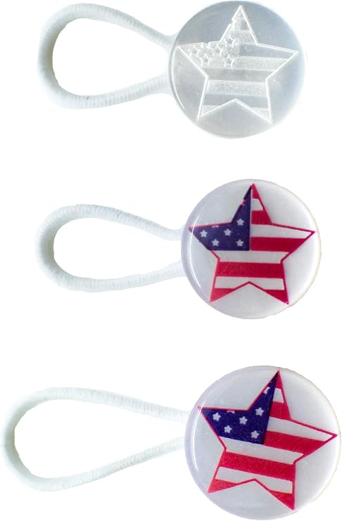 Premium Collar Extender With Expandable Elastic, USA Flag