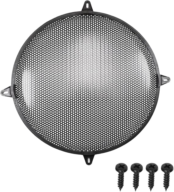 2Pcs 15" Speaker Grill Cover, Metal Car Audio Subwoofer Grill Cover