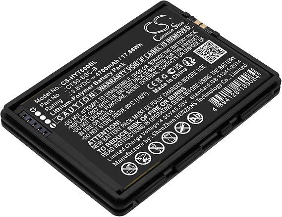 VI VINTRONS Battery for Honeywell CT50, CT60, CT60XP, CT60XP NI, Dolphin CT60, Dolphin CT65, 318-055-012,