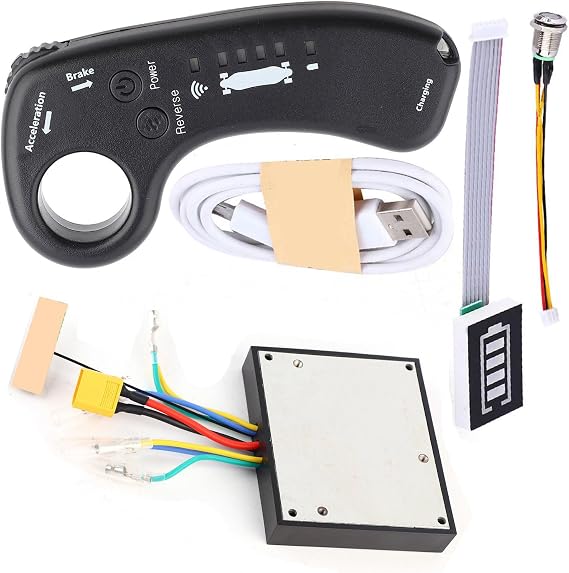 Motor Skateboard Speed Controller, 36v Dual Motor Esc Set for DIY Electric Skateboard Battery Controller Kit