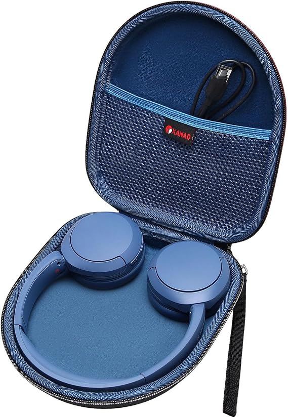 XANAD Case for Sony MDR-ZX110/ZX110AP/ZX310AP Wired On-Ear Headphones,Blue