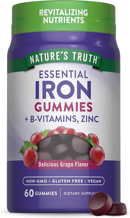 Nature's Truth Iron Gummies | 60 Count
