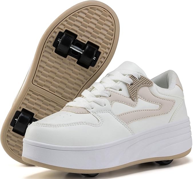 Roller Skate Shoes for Kids Boys Girls Sneakers with Detachable Wheels Sport Shoe