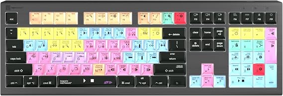 Logickeyboard ASTRA2 Backlit Keyboard for Avid Pro Tools - Mac