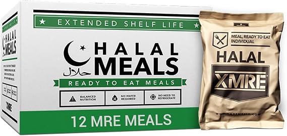 Halal Meals 1000 BLD - CASE of 12 with HEATERS