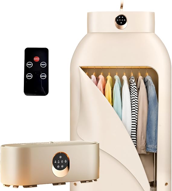 Portable Clothes Dryer for Upto 12 Clothes with Remote Control Compact Form