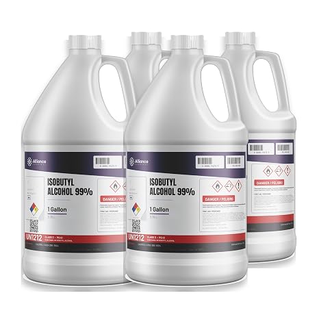 Isobutyl Alcohol 99% - 4 Quarts (1 Gallon) - Industrial Solvent by Alliance Chemical