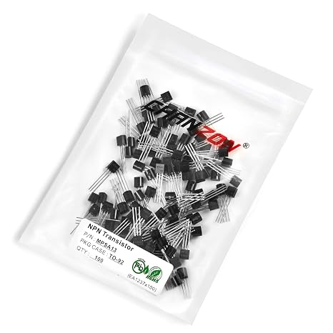 Chanzon MPSA13 TO-92 NPN Darlington Power Bipolar Junction Transistor (Pack of 100pcs)