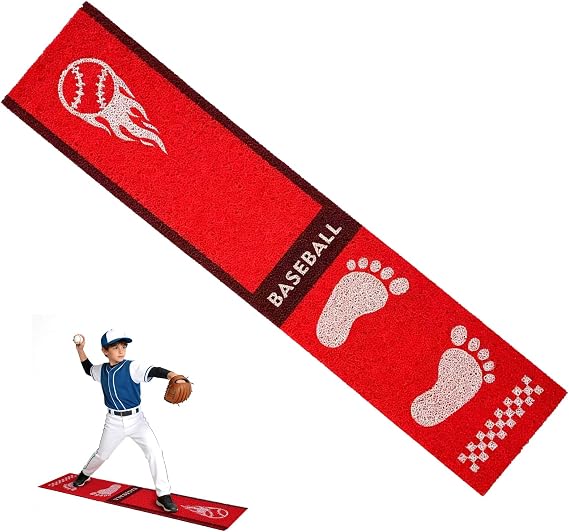 Baseball Softball Pitching Mat,Youth Anti Slip Training Mat