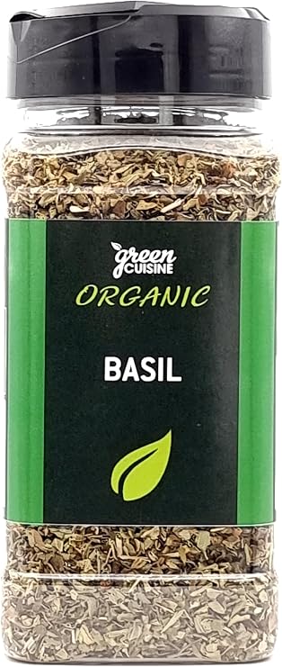 Organic Basil | 75g | Certified Dried Organic Basil.