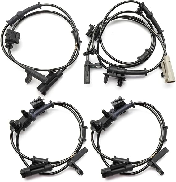 Front Rear ABS Wheel Speed Sensor Fits for Dodge Charger 2011-2014 | for Chrysler 300 for Dodge Challenger 2011 2012 2013 2014 RWD Left Driver and Right Passenger Side 4PCS