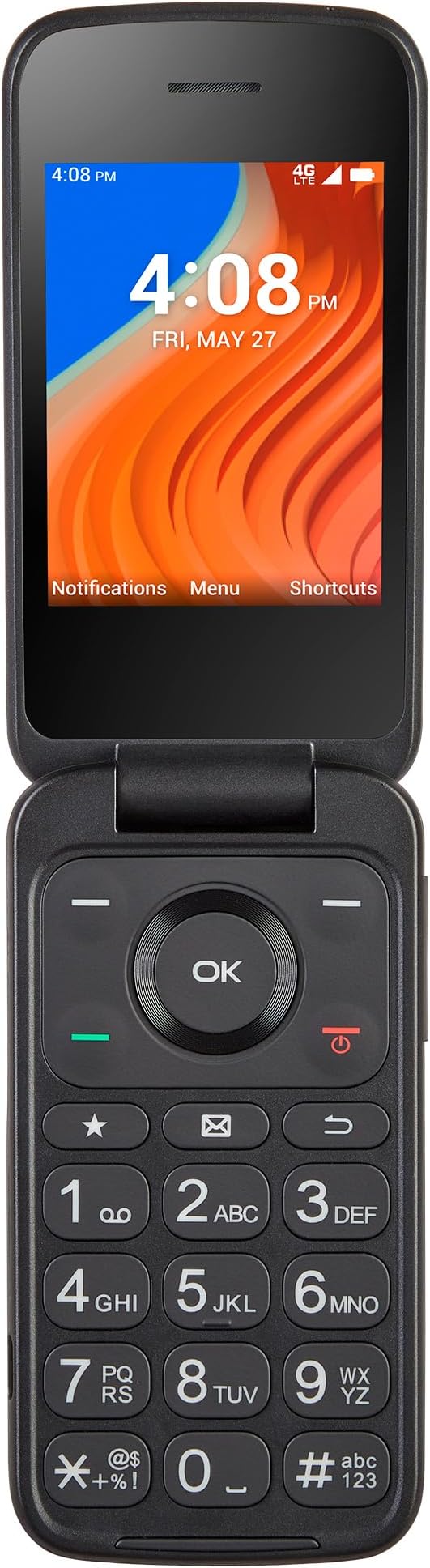 Total by Verizon TCL Flip 2, 16GB, Black - Prepaid Smartphone (Locked)