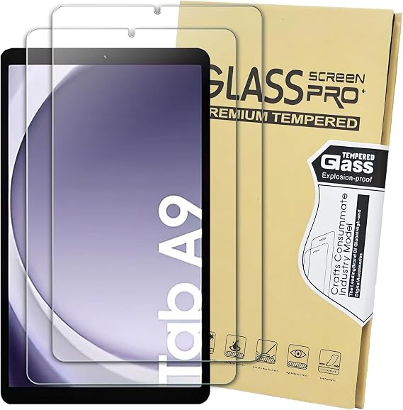 KEANBOLL 2 Pack Designed for Samsung Galaxy Tab A9 & Galaxy Tab A11 8.7" Tempered Glass Screen Protector, (SM-X110/ SM-115/ SM-X133/SM-X135), Ultra Clear, 9H Hardness, Scratch Resistant