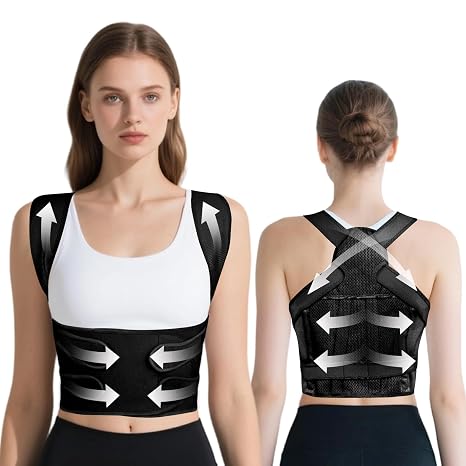 Back Brace Posture Corrector for Women and Men, Back Shoulder Support Belt