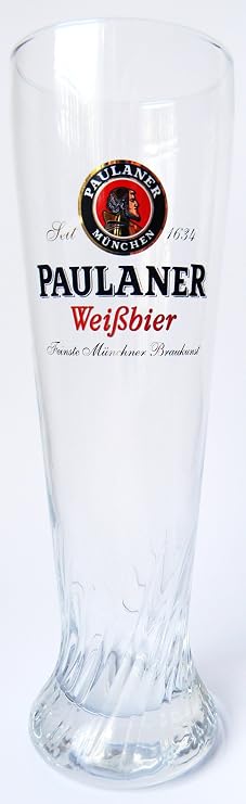 Paulaner Beer Glasses 0,5 Litre, Pint, Set Of 2 Glasses, New