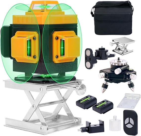 Angel Kiss 4D Self-Leveling Laser Level - Bright Green Cross Line Laser
