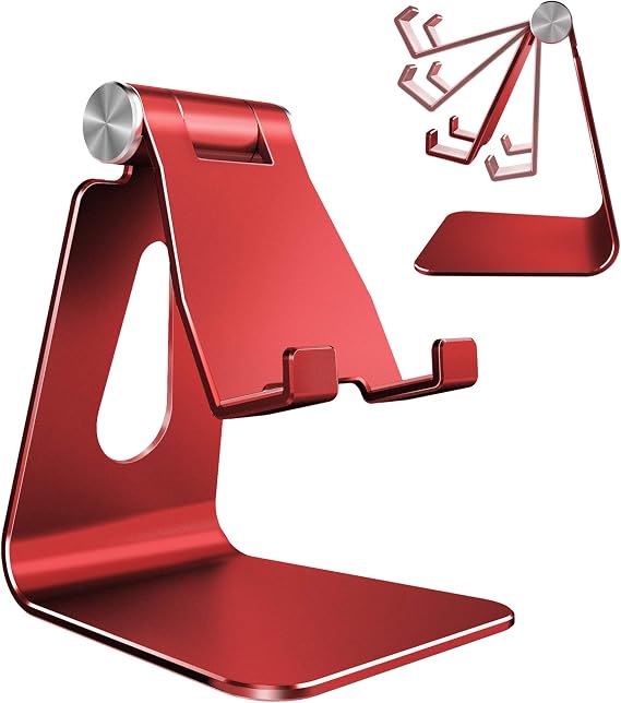CreaDream Aluminum Cell Phone Stand, Adjustable Phone Holder for Desk