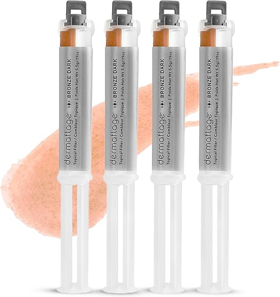 Dermaflage Scar Filler Refill, 4 Applicators | Silicone Scar Filler Refill for Recessed Scars, Wrinkles & Deep Pockmarks, Waterproof Skin-Like Finish, Up to 30 Applications