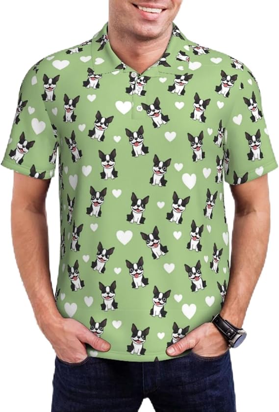 Classic Polo Shirt for Men Dry Fit Short Sleeve 3 Button Summer Golf Athletic Tees