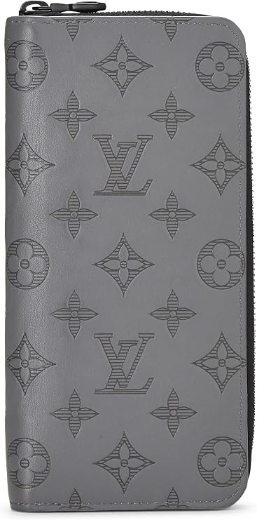 Pre-loved Grey Monogram Shadow Zippy Vertical, Grey