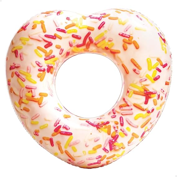 Intex 56253 Kalp Şekilli Donut Simit 104 cm, su sporları, plaj malzemesi, şişme ürün, yüzme aksesuarı, kamp, dalış, güvenlik
