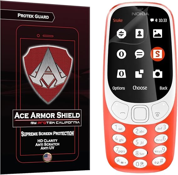 Ace Armor Shield Protek Guard Screen Protector for The Nokia 3310 2017 with Free