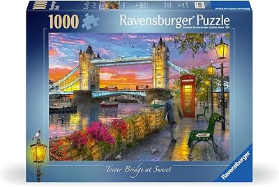 Ravensburger - London: Tower Bridge 1000 Piece Puzzle, Adult Hobbies