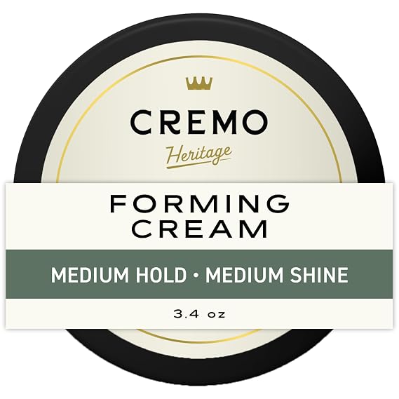 Cremo Forming Hair Styling Cream for Men, Medium Hold & Shine, 3.4 oz