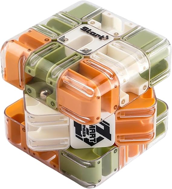 3D Maze Cube Large Magic Cube Maze Game 3D Puzzle Maze Cube 3D Ball Maze Toy Stress Relief Thinking Games for Adults and Children