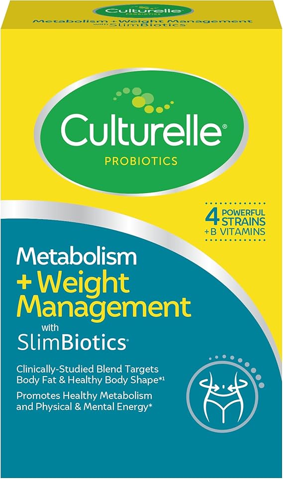 Culturelle Metabolism + Weight Management with SlimBiotics Probiotic 30 Ct