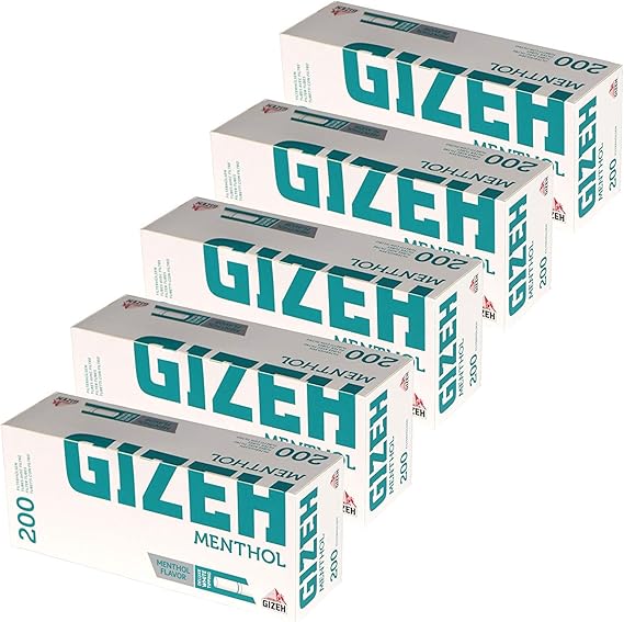 GIZEH Mentho Tip Filter Tips 5 x 200 Items