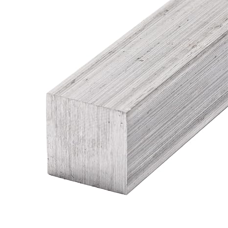 6061-T6 Aluminum Rectangle Bar 1.25" x 1.25", 36" Cut Length, High Strength, Lightweight, and Machineable Flat Stock for Machining, Brackets, Custom Fabrication, DIY Projects