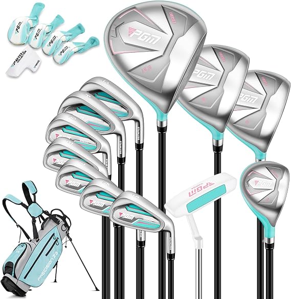 PGM Womens Golf Club Set with 460cc Driver & Lightweight Graphite Shaft