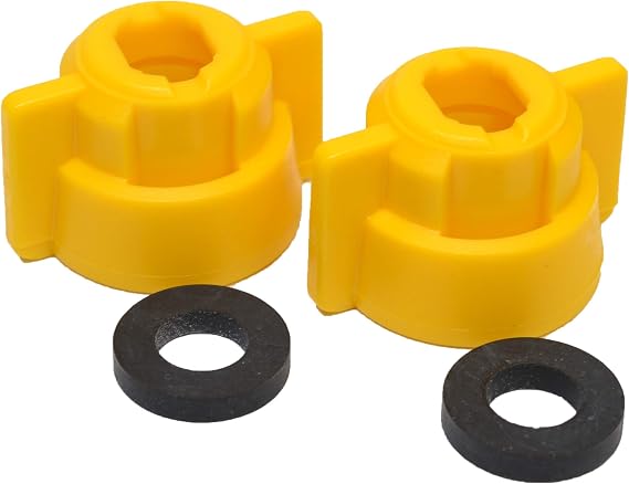 Valley Industries Quick Detach Sprayer Nozzle Caps - W/Gaskets, 2 Pack