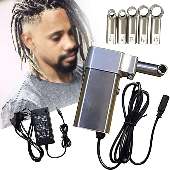 Instant Dreadlock Machine for Locs Electric Handheld Portable Dreadlock Maker Crochet Machine,Automatic Dreadlock Machine Quick and Easy DIY Dreadlocks Braiding Hair Extensions,14mm