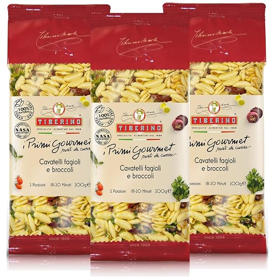 Tiberino's Real Italian Meals - Cavatelli pasta with beans and broccoli 7 oz