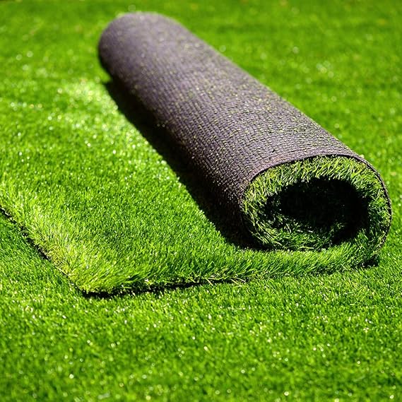 Artificial Grass Turf Rug with Drainage for Dogs, Patio 1.38 in, 11x11 ft